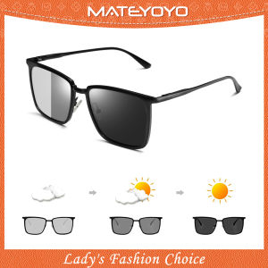 MATEYOYO Auto Color Changing Sunglasses Photochromic Sunglasses Night Vision Lens Sunglasses TAC Polarized Sunglasses Driving Sunglasses Dual-Use UV400 Sun Protection