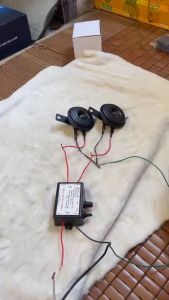 COMBO 2 chiếc nhại còi hơi còi điện. Nhại còi music 6 chế độ. Điện 12v và 24v dùng chung