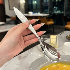 Thìa Ăn Cơm Lớn Bằng Thép Không Gỉ 18/10 Sáng Tạo Của Chủ Nhà Bếp Thìa Ăn Cơm Lớn Đồ Dùng Ăn Uống Thương Hiệu Thời Gian Hồi Âm