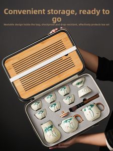 XIANGYE | Travel Portable Ceramic Tea Set
