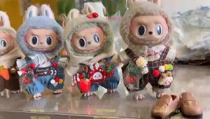 [Only Clothes] V1V2 Labubu Pendant Doll Changing Clothes Trendy Cute Bear Jumpsuit Set