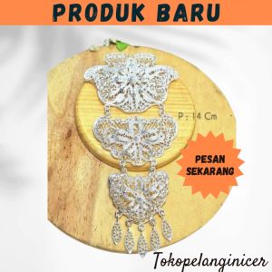 Bros Kebaya Etnic Susun Silver/ Bros Adat Silver Susun Aksesoris fashion wanita Tokopelanginicer