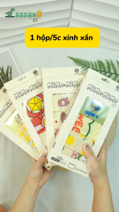 [BST Thu Đông| Mới Nhất] Bộ hộp 5 quần lót cho bé gái MIMO cotton không ra màu chính hãng size 10-40kg