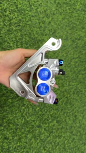 ขาปั๊ม8.1 ขาจับปั้ม Giorno 125 ABS จาน 220 MM โช๊คเดิม (CNC) ตรงรุ่น ไม่ต้องดัดแปลง มี2สี ดำ เงิน