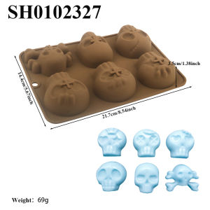 Halloween Pumpkin or Skull Design Silicone Cake Mould Halloween Chocolate Mold Candy Molds Dessert Tools Kitchen Supplies