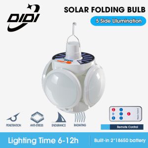 DIDI Solar Charging Camping LED Lamp Street Light With Foldable Waterproof Lampu Pasar Malam for Outdoor