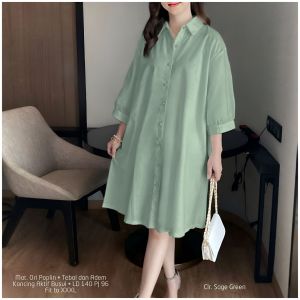 Aurel Tunik Jumbo Ld 140cm Pb 96cm Bahan Poplin Tebal Adem dan Halus By Mahli Fashion