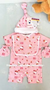 Libby Sanrio Sleepsuit Romper Segitiga & Segiempat | Perlengkapan Bayi