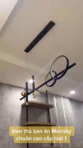 Đèn thả hiện đại Đèn Thả Trần LED Trang Trí Phòng Khách 3 Chế Độ Sàng Hiện Đại Sang Trọng