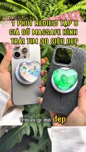 Giá Đỡ Điện Thoại Hình Trái Tim 3D Hít Từ Tính - Siêu Đẹp - Hàng Cao Cấp