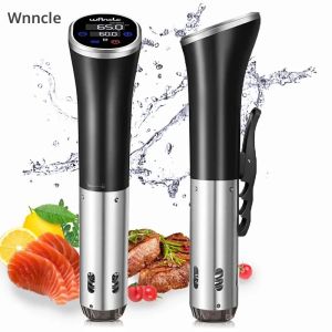 Wancle 1100W Sous Vide Cooker LCD Touch Immersion Circulator ทําอาหารที่ถูกต้อง IPX7 หม้อหุงสูญญากาศกันน้ําพร้อมจอแสดงผลดิจิตอล