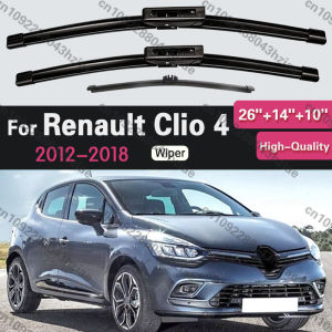 Wiper Blades For Renault Clio 4 2012 2013 2014 2015 2016 2017 2018 Front Rear Windshield Brushes 26"+14"+10" Windscreen Window