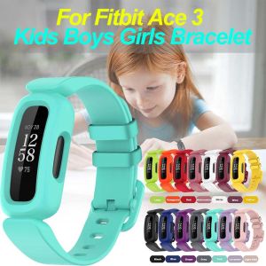 Strap For Fitbit Ace 3 Kids Watch Band Bracelet Soft Silicone Replacement Wristband For Fitbit Ace3 Classic Correa