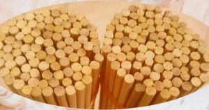 Tusuk sate 30 cm serbaguna runcing & tumpul tebal bulat 4 mm isi 100 tusuk