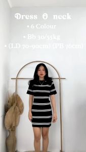 Dress Korean Bodycon Style Rajut Motif Salur | Long Dress Korean Style Rajut Wanita | Dress Rajut Import Premium | Long Dress Korean Style