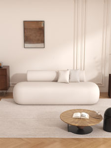 YIZUO | Minimalist Cream Designer Sofa for Compact Homes