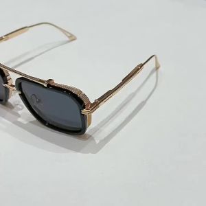 Large Square Sunglasses Men Steampunk Style Metal Pilot Sun Glasses Luxury Designer Brand Eyewear Fashion Shades Double Beam