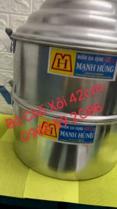 Chõ Hấp Xôi _ Đồ Hấp Xôi Nhôm Mạnh Hùng [ Kích Thước: 42cm ] _ HÀNG VIỆT NAM - SHOP CÓ XUẤT HĐ VAT