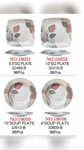 HQ melamine wares plates and bowls tablewares double happy dinner plate and salad bowl WHITE BCKRND.