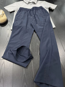 Quick Dry Blade Pants Mens Summer Thin Soft Shell Casual Long Trousers Straight Leg American Slant Cut Fashionable Loose Fit