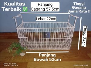 Keranjang Freezer Bahan Besi Tebal Berlapis Pelastik