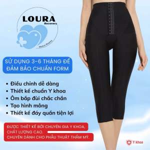 Loura Recovery Mẫu QU55-D quần lót 2 lớp y khoa (có khóa dây chắc chắn) sản phẩm dành cho phụ nữ hồi phục mô.