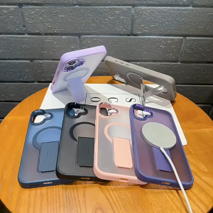 For iPhone 16 Pro Max Magnetic Case For iPhone 11 12 13 14 15 Pro Max 12 Pro Max 13 Pro Max 14 Pro Max Ultra-thin Matte Liquid Silicone bracket Shockproof Phone Case Magsafe Wireless Charging Case High Quality Shockproof Case