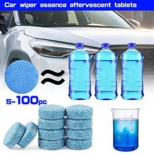 100/5pc Solid Cleaner Car Windshield Washer Fluid Concentrated Effervescen Tablets for Room Kitchen Window Glass Cleaning Amagi