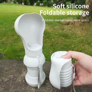 Mojioo กระบอกน้ำสุนัขแบบพกพา-กันรั่ววัสดุซิลิโคนเกรดอาหารพับได้และเป็นมิตรต่อการเดินทาง