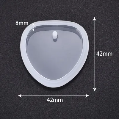 Khuôn Làm Móc Khóa Tự Làm Bằng Silicon Nhựa Epoxy Pha Lê Hình Tròn Hình Chữ Nhật Dụng Cụ Đúc Trang Sức Dụng Cụ Trang Trí