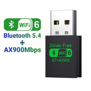 AX900 USB WiFi Adapter 2.4GHz Dual Band WiFi Adapter for Computers Supports MU-MIMO OFDMA Compatible with Windows 10/11 System