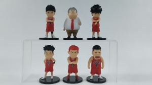 Q Version Slam Dunk Hand Office Anime Rukawa Kaede Hanamichi Sakuragi Peripl Model Blind Capsule Toy Prize Claw Doll