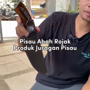 Pisau seset Multifungsi Abah Rojak Asli Bahan Baja Per Super Tajam untuk memotong daging dan sayur