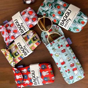 Kawaii Miffy Glasses Storage Bag Cute Rabbit Sunglasses Cartoon Sunglasses Protective Bag with Magnetic Attraction Gift Toy