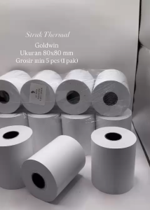 Struk Thermal 80x80 Goldwin (SATUAN) / Kertas Printer Thermal Kertas Struk