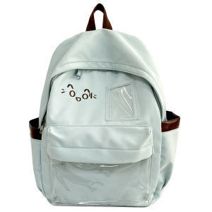 Hefei New 2025 Large Capacity Double Shoulder Backpack for Women Simple Stylish Student Book Bag Soft Handle Casual Youth Style