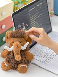 Cute Cartoon Mastodon Doll Palm Treasure Table Decoration Hanging Ornament Childrens Gift for Girlfriend Best Friend