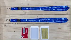 สายคล้องคอ การประปานครหลวง กรอบใส่บัตร มีเก็บปลายทาง COD