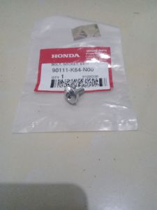 bolt socket 6x14 baut L dudukan batok lampu crf 150L dan baut cover pelindung rantai cbr 250rr k64 cbr 250rr k64j cbr 250rr k64N original honda 90111K64N00
