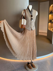 DANTING | Vintage Feminine Style Two-piece Set 1 Skirt and 1 Vest