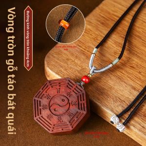 YD | Đồ Trang Sức Bùa May Mắn Gỗ Táo Đất Thiên Nhiên