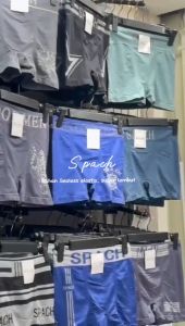 SPACH M013 | 6 pcs Boxer Seamless Motif Warna Random / Motif Corak