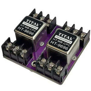 Bộ Cách Ly Âm Thanh Permalloy HT-9696 Chuyển Đổi Cân Bằng Và Không Cân Bằng Tỷ Lệ 600:600 Phản Hồi Tần Số 20Hz-20KHz Cho Thiết Bị Âm Thanh