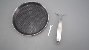 Crepe Pan Nonstick Honeycomb Dosa Pan Stainless Steel Ergonomic Handle Kitchen Pancake Pan Induction Compatible Tortilla Pan