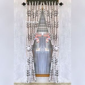 hordeng jendela gorden satin 12 ring gorden motip gorden plisket tirai pintu