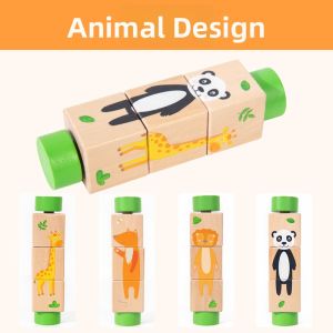Sensory Development Rotating Puzzle Blocks Sensory Coordination Intelligence Education Toy
