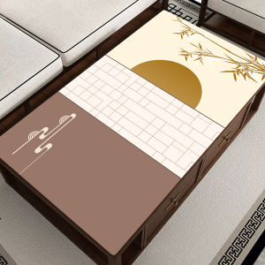 Leather Dining Table Mat Waterproof Oil-resistant Stain-proof Luxury Sensation Living Room Tablecloth Easy Cleaning Home Textile