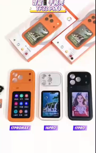 New Premium Soft Touch 3.5-Inch Color Screen Multifunctional Phone Case for iPhone 16 Pro / 17 Pro / 17 Pro Max TF33PRO