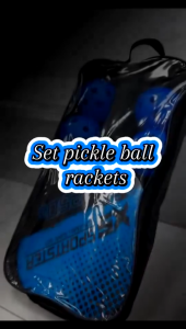 Pickleball Rackets Set XS 250G Pickleball Paddle Set of 2 Rackets and 4 Pickleballs Balls Pickle