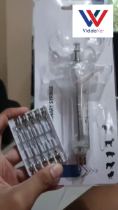 TPX Clear 10ml Fiberglass karayom + 10pcs Assorted Needle SharpVet tpx syringe for animals